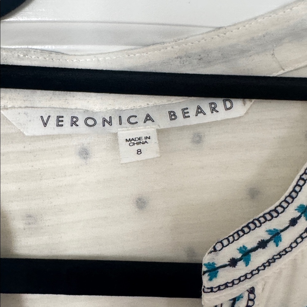 Veronica Beard Button Down Lightweight Cotton Top - image 2